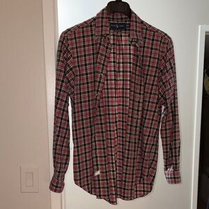 Polo Ralph Lauren Red and Green Plaid Shirt